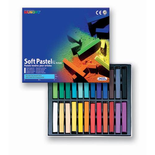 Artists Soft Pastels Assorted Colours Mungyo Set of 24