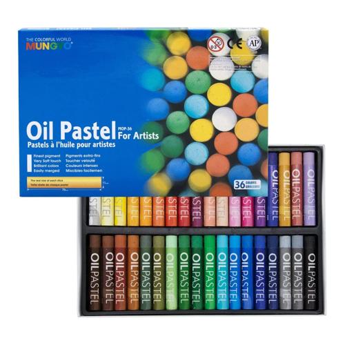 Artists Oil Pastels Assorted Colours Mungyo Pack of 36