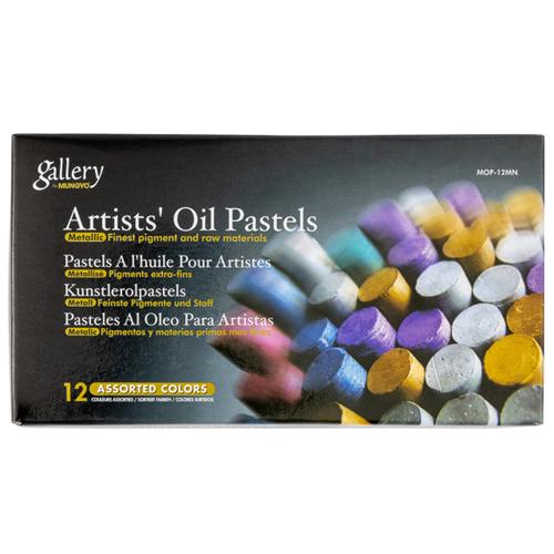 Gallery Metallic Oil Pastels Mungyo 12 Colour Set