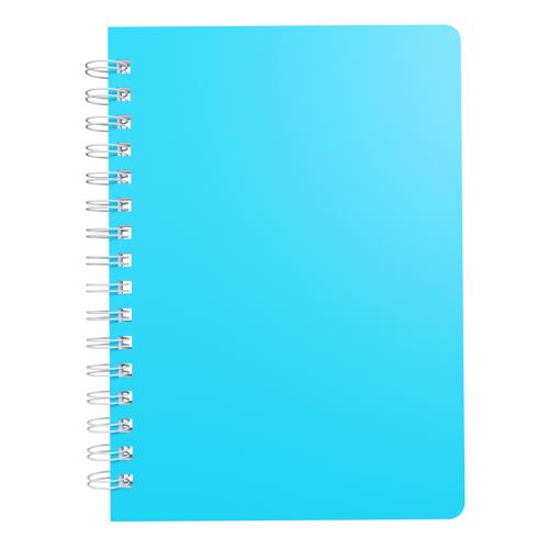A6 Twin Wire Lined Notebook Silvine Polypropylene 160 Pages