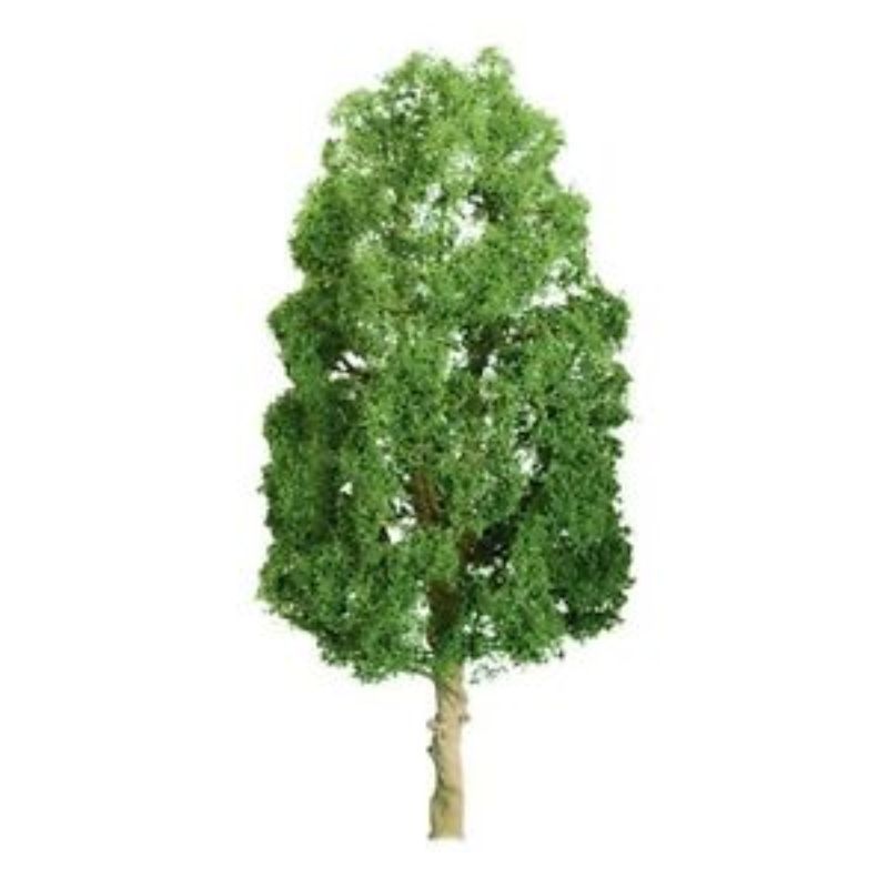 Two 100mm sycamore trees, perfect for enhancing model scenery with realistic foliage and vibrant greenery.