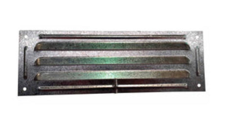 Galvanised 3-vent house vent, 300mm x 100mm, enhances airflow, reduces moisture, ideal for residential ventilation.