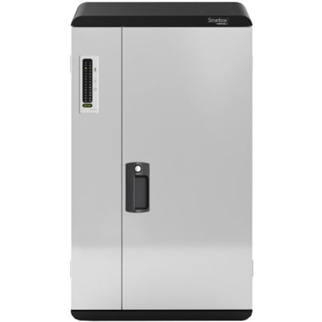 ALOGIC Smartbox Power Wall, a sleek 15-bay USB-C charging cabinet for efficient device organization and fast charging.