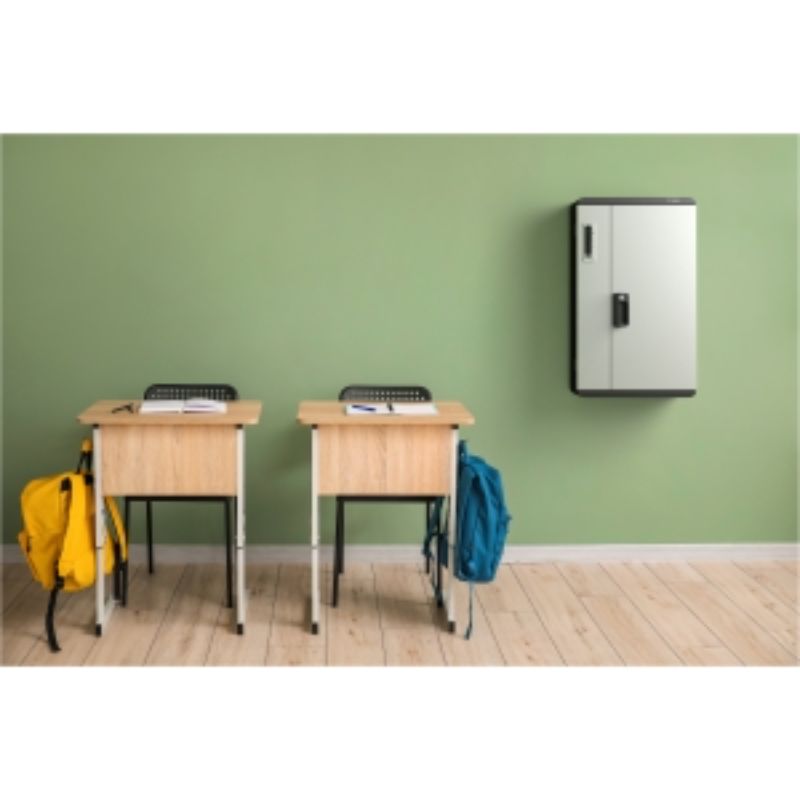 ALOGIC Smartbox Power Wall: 15-bay USB-C charging cabinet for notebooks and tablets, ideal for efficient workspace organization.