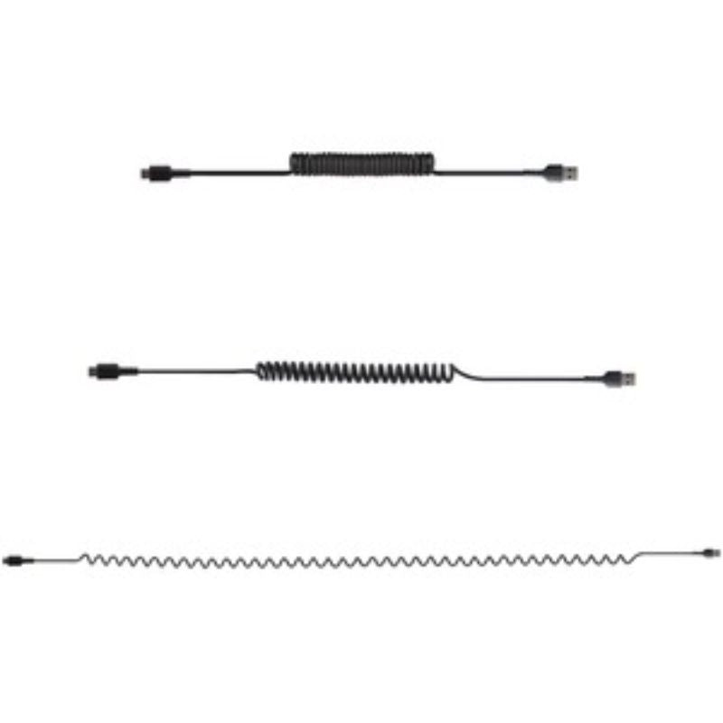 StarTech.com Rugged USB-A to USB-C Coiled Cable - 1m Durable Data Transfer & Fast Charging