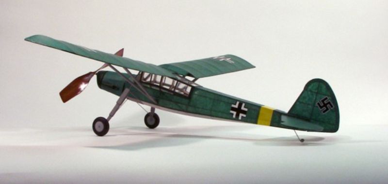 Balsa Kit and Glider - Dumas FIESELER 156 STORCH KIT (30" Wingspan)