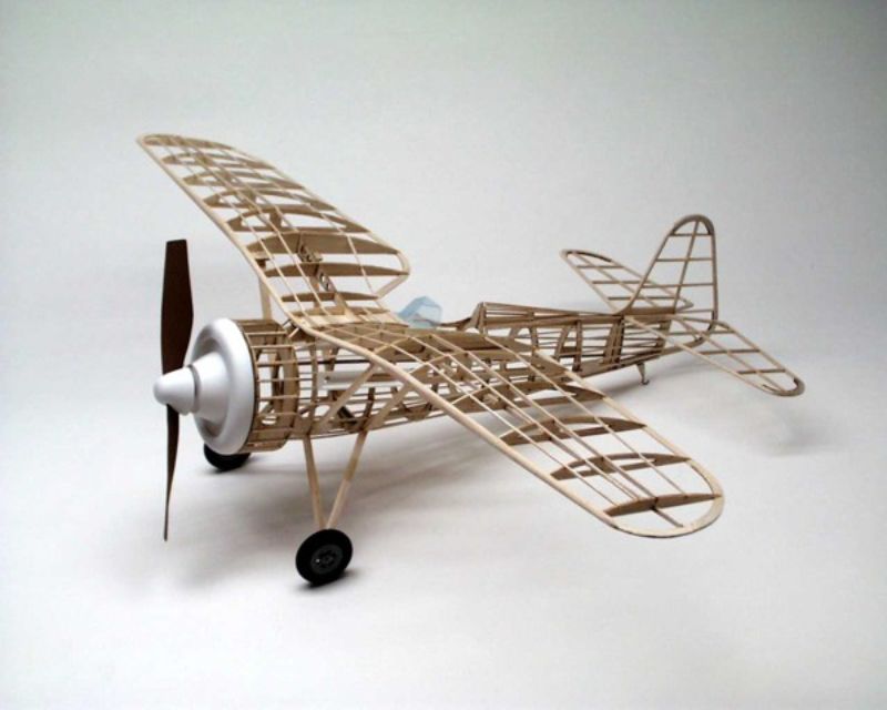 Dumas PZL P11C Balsa Kit and Glider with 30" wingspan, precision parts, and vibrant decals for model aviation enthusiasts.