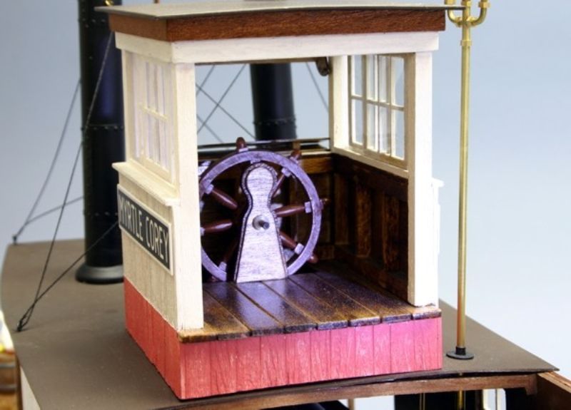 Wooden Ship and Fittings - 38" Myrtle Corey Rover Towboat