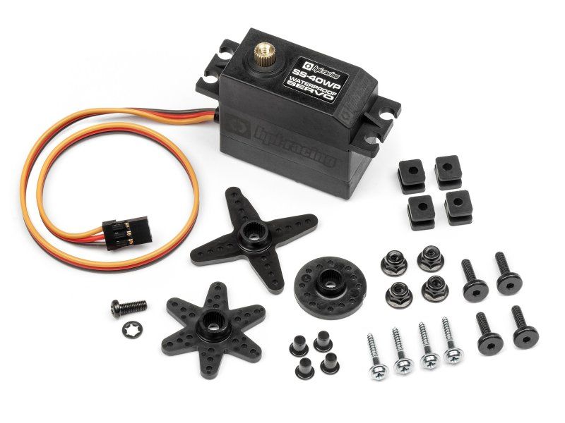 High-torque waterproof RC servo with 10kg-cm torque, designed for optimal performance in wet conditions.