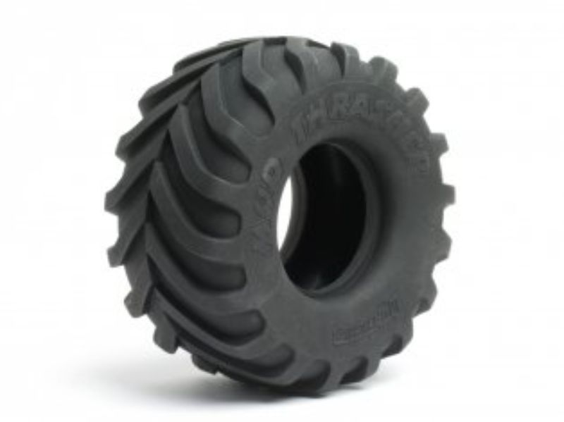 High-performance Tyre Mud Thrasher tires for RC cars, 135x73mm, ideal for off-road grip and stability on rough terrains.