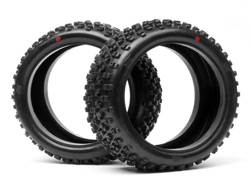 Proto Red Soft 1/8 Buggy Tyres offer exceptional grip and versatility for all surfaces, perfect for competitive racing and fun.