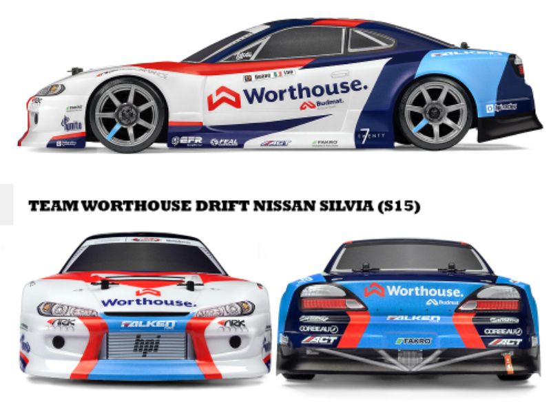 1/10 RS4 Drift Nissan Silvia S15 radio control car with 4WD, 2.4GHz system, perfect for exhilarating drifting and racing.