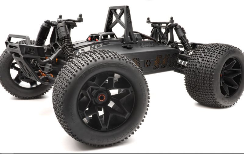 cFlux 1/8 Savage X V2 GT-6 RC car, a powerful monster truck for speed and durability on any terrain.