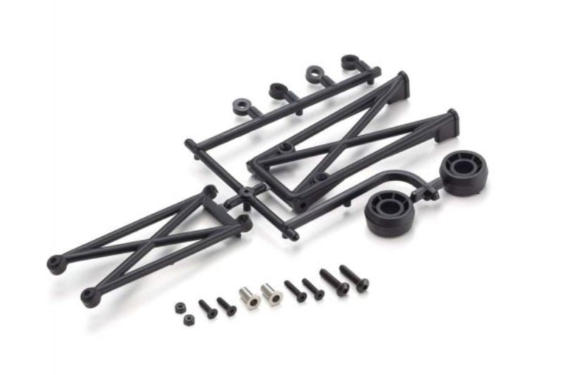 Durable Kyosho Wheelie Bar for MAD VAN VE enhances stability and performance for epic RC stunts and maneuvers.