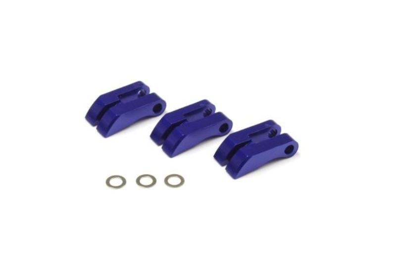 Kyosho 3PC Aluminum Clutch Shoe set for RC cars, enhancing power transfer and acceleration with durable, lightweight design.