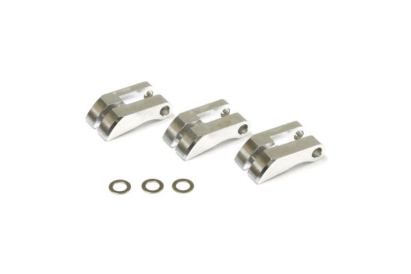 Kyosho 3PC HD Aluminum Clutch Shoe set for RC vehicles, enhancing durability, throttle response, and acceleration.