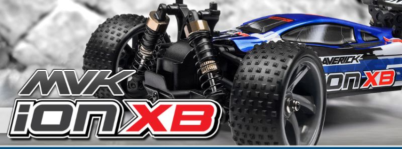 1/18 Ion XB Buggy features robust 4WD, waterproof receiver, dual-point steering, and stylish gold shock tops for thrilling adventures.