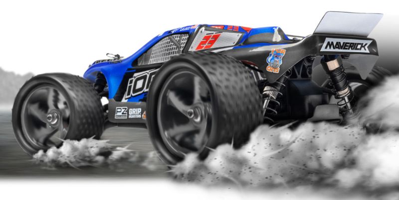 1/18 Ion XT Truggy RC car with 4WD, waterproof receiver, and robust suspension for thrilling off-road racing adventures.