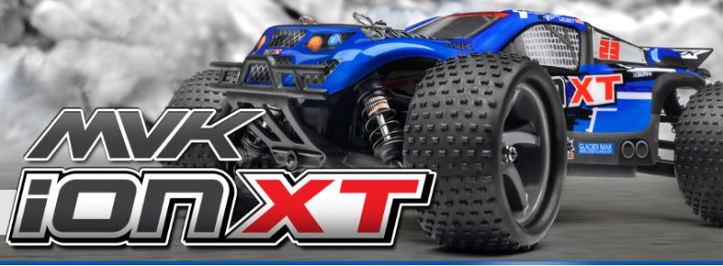 1/18 Ion XT Truggy by Maverick, a robust 4WD RC car designed for thrilling off-road adventures.