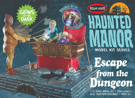 Detailed 1/12 scale model kit of figures for immersive dungeon escape scenes, perfect for collectors and hobbyists.