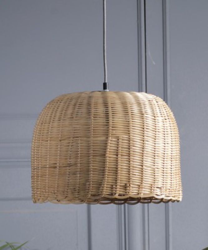 HANGING LIGHT - RATTAN (39cm)