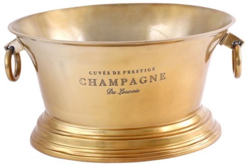 CHAMPAGNE BUCKET - ALUMINIUM BRASS (45.5cm)