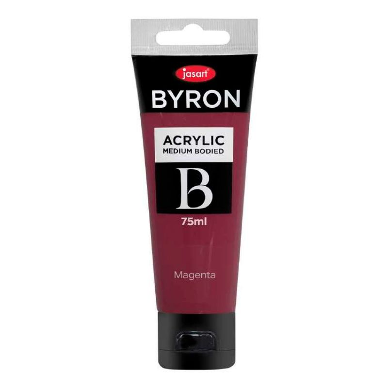 Jasart Byron Acrylic Paint 75ml 75ML MEDIUM MAGENTA
