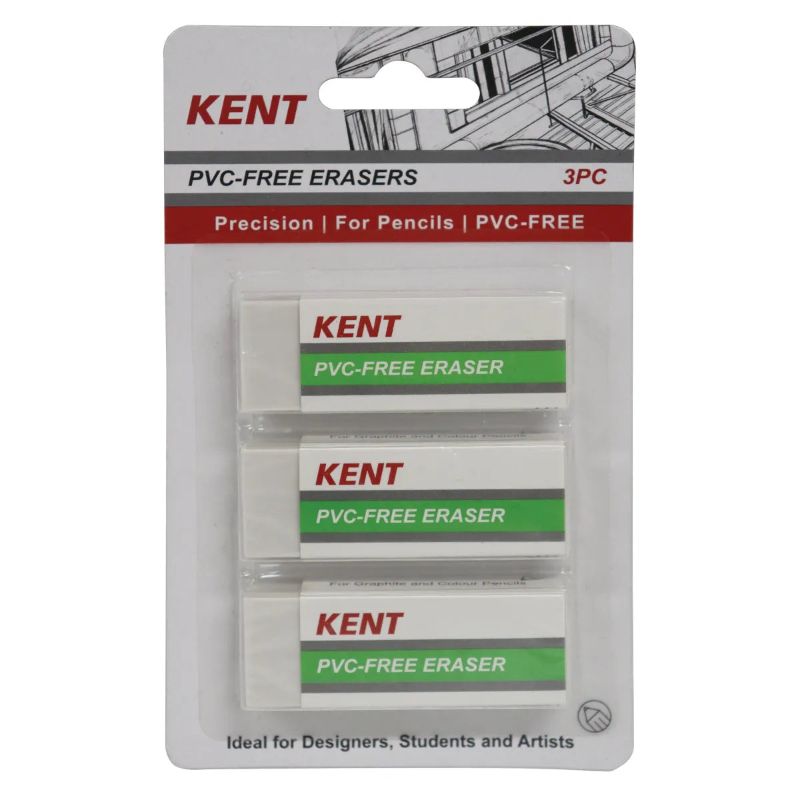 Kent Pvc Erasers Pack Of 3