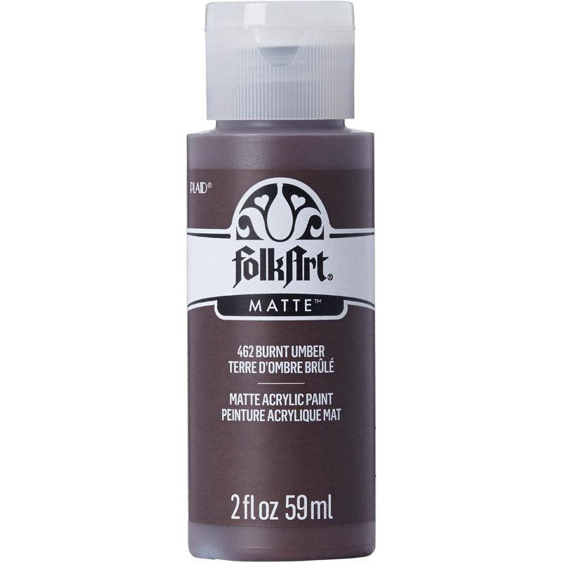 Folk Art Acrylic Paint 2oz/59ml BURNT UMBER K462