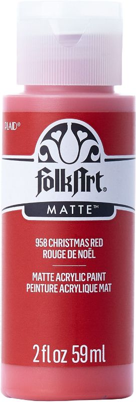 Folk Art Acrylic Paint 2oz/59ml CHRISTMAS RED JA958