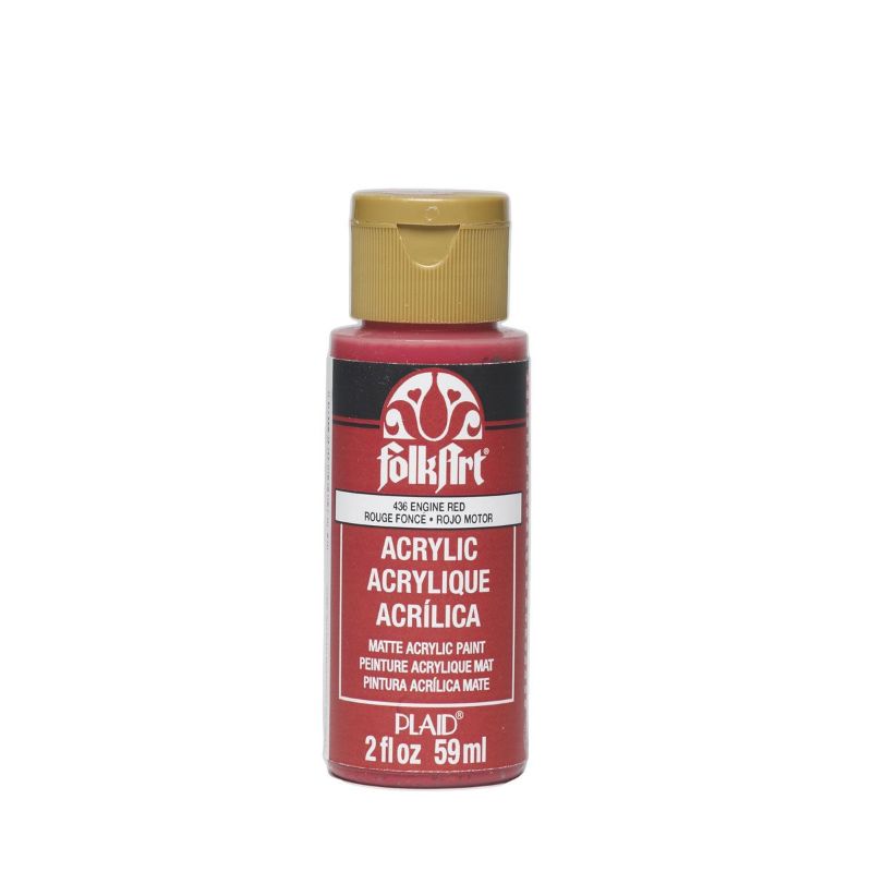 Folk Art Acrylic Paint 2oz/59ml ENGINE RED K436