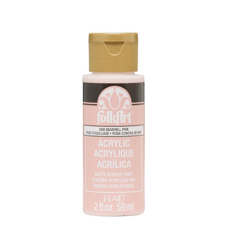 Folk Art Acrylic Paint 2oz/59ml SEASHELL PINK 2485