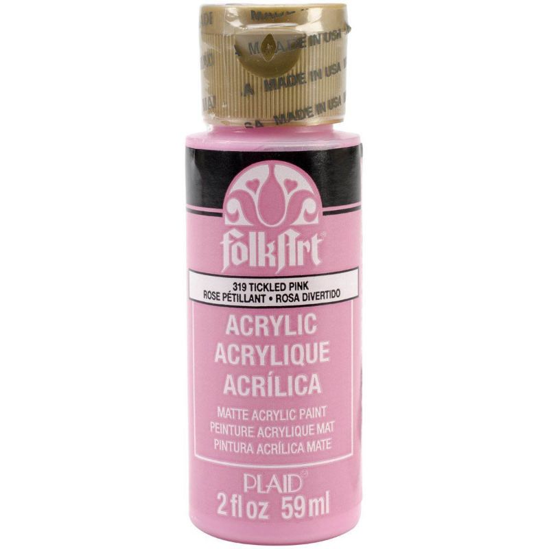 Folk Art Acrylic Paint 2oz/59ml TICKLED PINK JA319