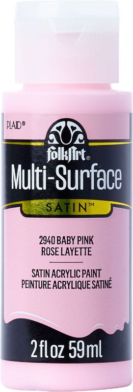 Folk Art Multi-surface Acrylic Paint 2oz/59ml BABY PINK 2940 and 2940E
