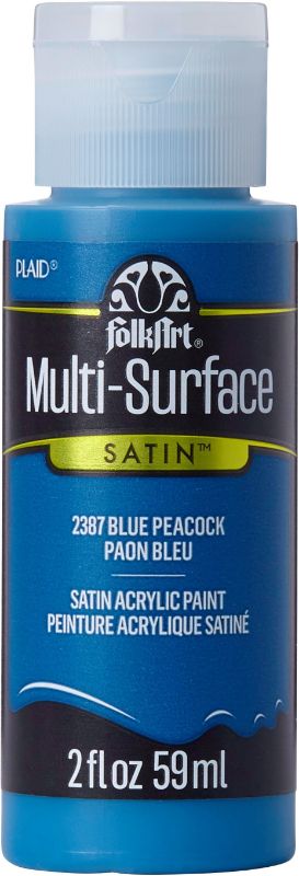 Folk Art Multi-surface Acrylic Paint 2oz/59ml BLUE PEACOCK 2387
