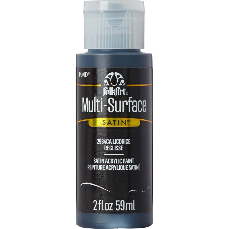 Folk Art Multi-surface Acrylic Paint 2oz/59ml LICORICE 2934