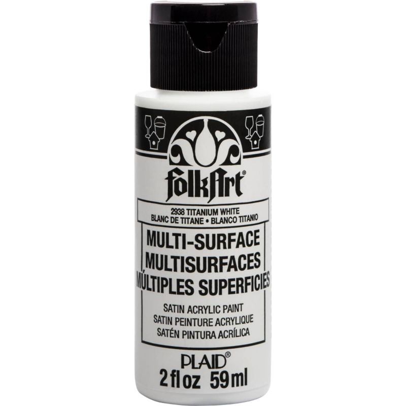 Folk Art Multi-surface Acrylic Paint 2oz/59ml TITANIUM WHITE 2938