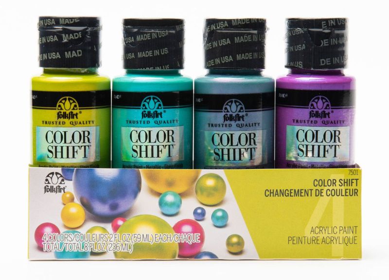 Folk Art Acrylic Color Shift Paint 2oz/59ml - Set Of 4