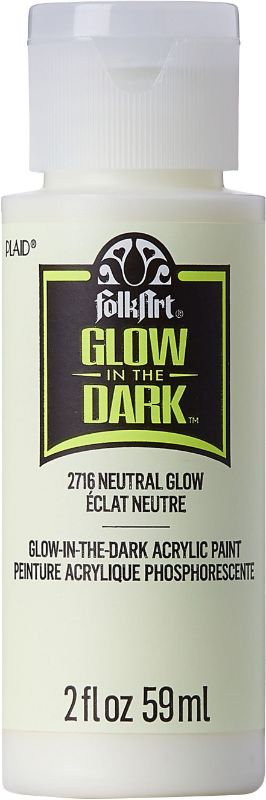 Folk Art Acrylic Glow In The Dark Paint 2oz/59ml NEUTRAL 2716