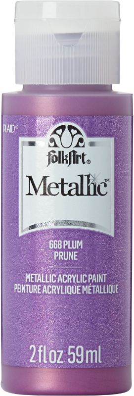 Folk Art Acrylic Metallic Paint 2oz/59mlPLUM JA668