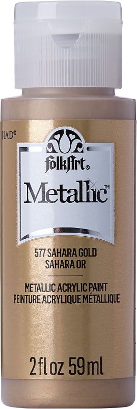 Folk Art Acrylic Metallic Paint 2oz/59mlSAHARA GOLD JA577