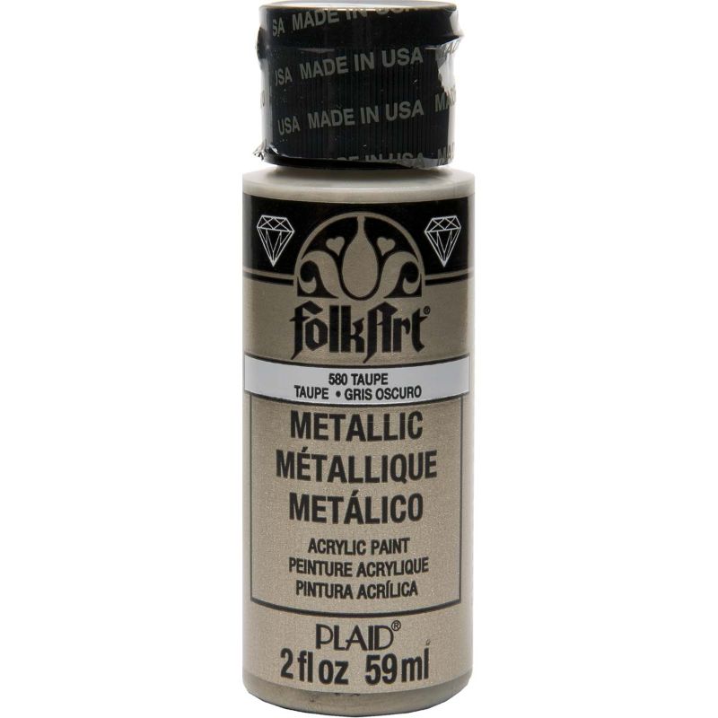 Folk Art Acrylic Metallic Paint 2oz/59mlTAUPE JA580