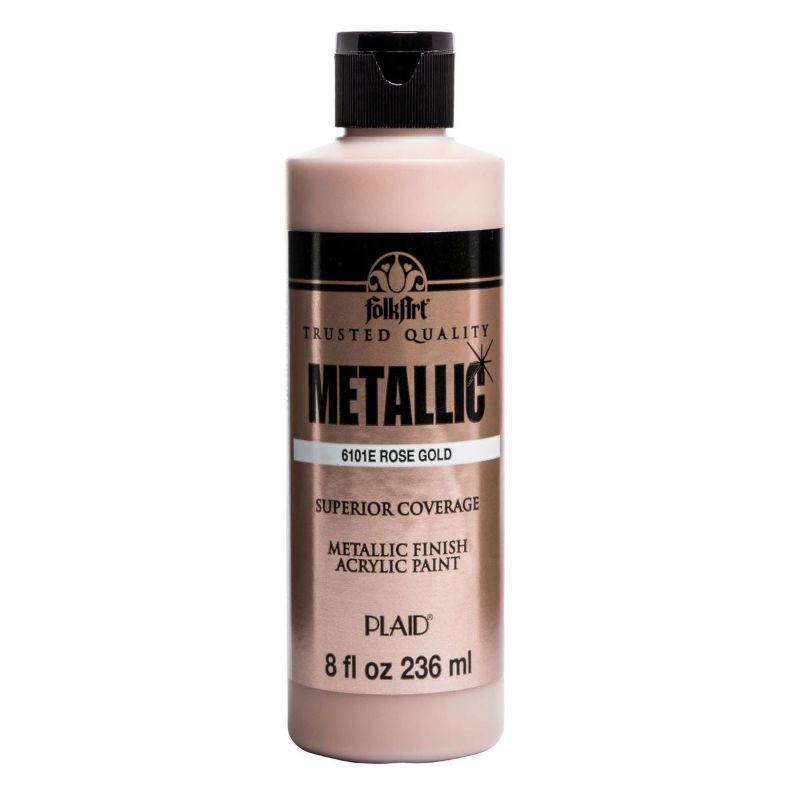 Folk Art Acrylic Metallic Paint 8oz/236ml ROSE GOLD 6101E