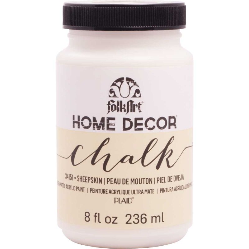 Folk Art Home Decor Chalk Acrylic Paint 8oz/236ml SHEEPSKIN 34151