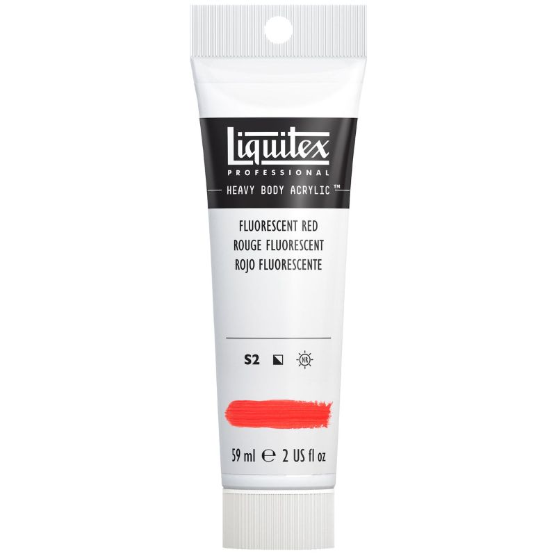 Liquitex Heavy Body Acrylic Paint 59ml Muted, FLURO RED S2