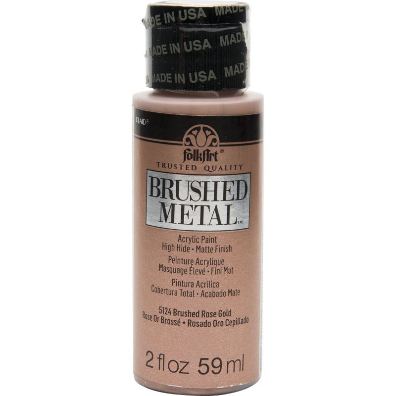 Folk Art Brushed Metal Acrylic Paint 2oz/59ml ROSE GOLD 5124