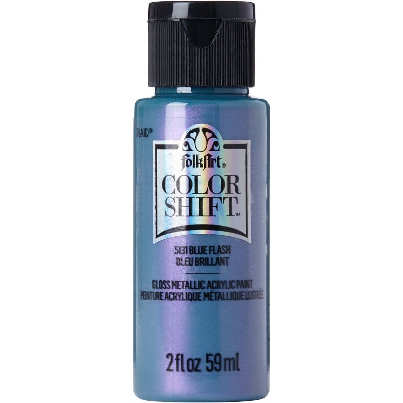 Folk Art Color Shift Acrylic Paint 2oz/59ml BLUE FLASH 5131
