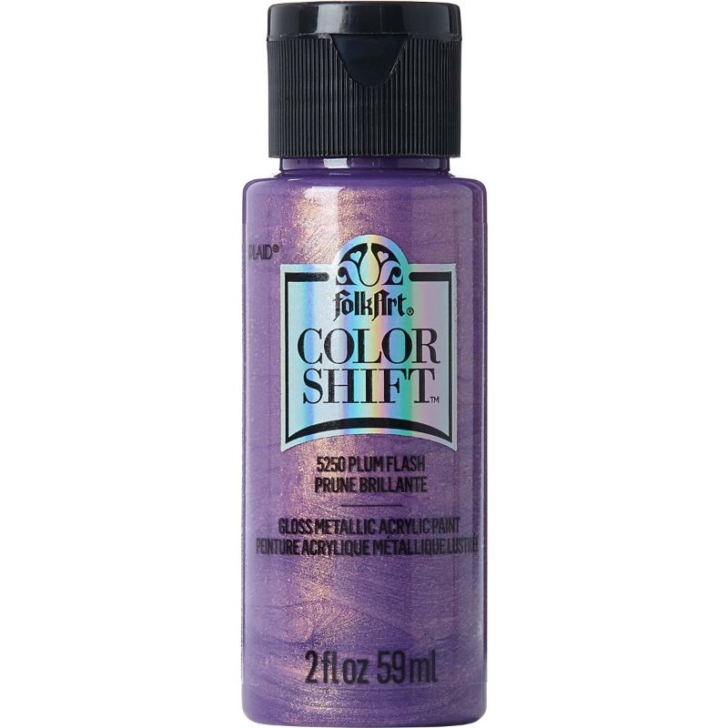 Folk Art Color Shift Acrylic Paint 2oz/59ml PLUM FLASH 5250