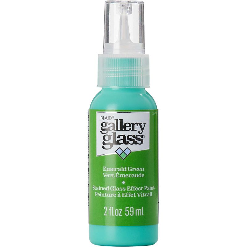Plaid Gallery Stained Glass Paint 59ml EMERALD GREEN T 19709