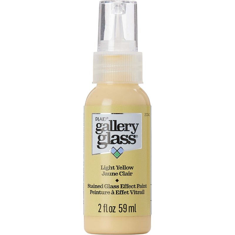 Plaid Gallery Stained Glass Paint 59ml LIGHT YELLOW T 20041